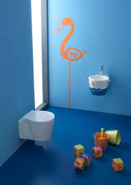 BUCKET - Wall-hung ceramic toilet for children by Scarabeo Ceramiche - view 3